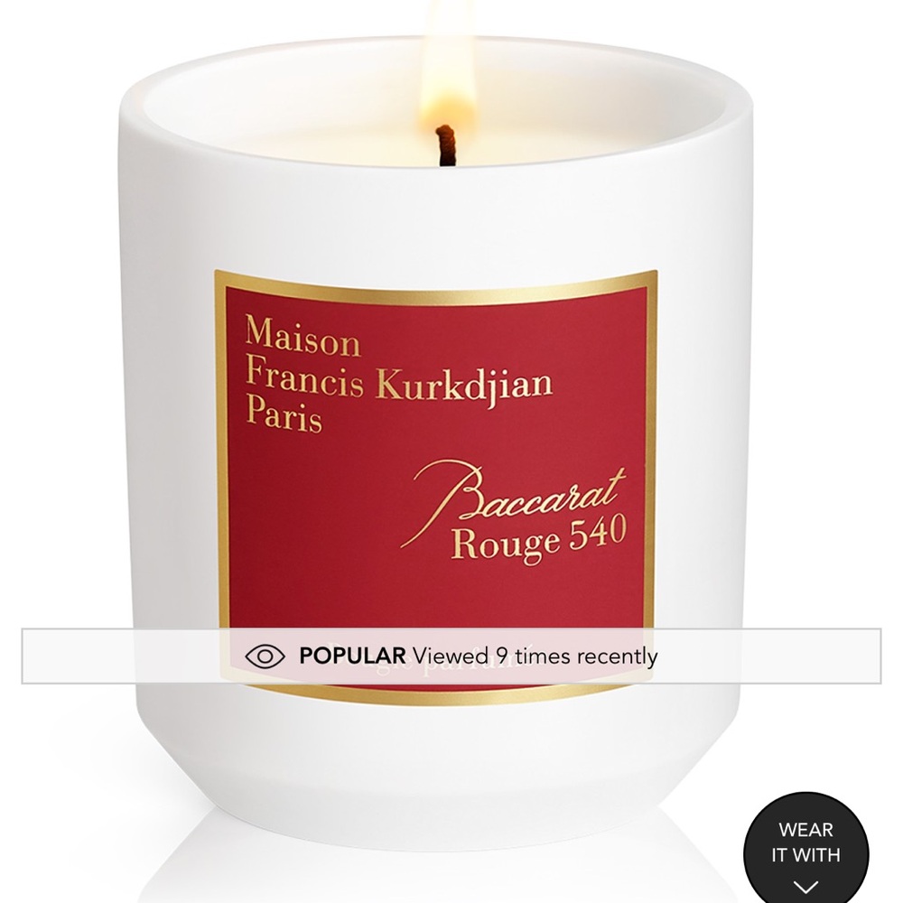 Maison Francis Kurkdjian Baccarat Rouge 540 Candle - White and Red